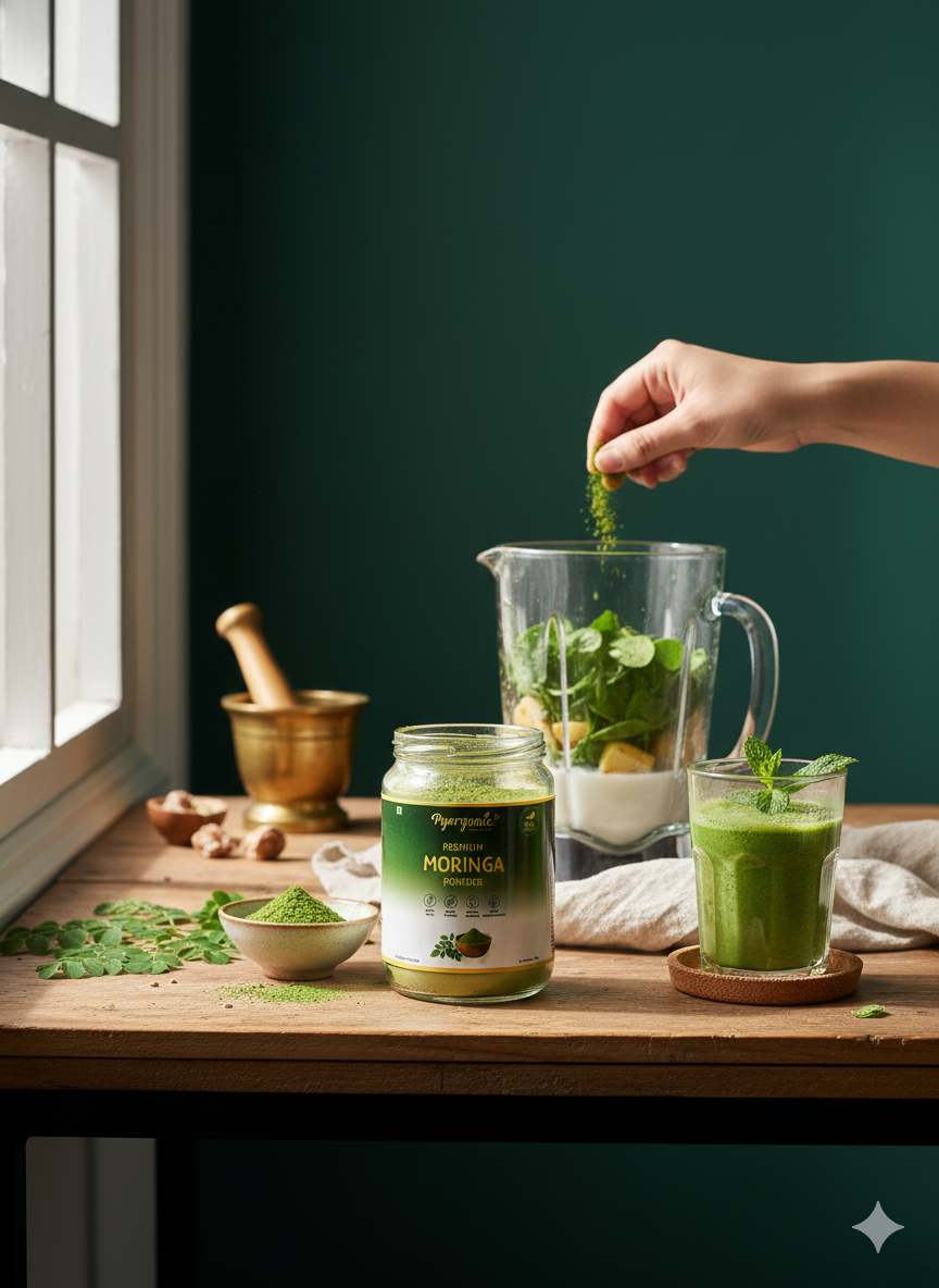 Premium Moringa Powder 250g - Lab Tested | 100% Natural & Pure